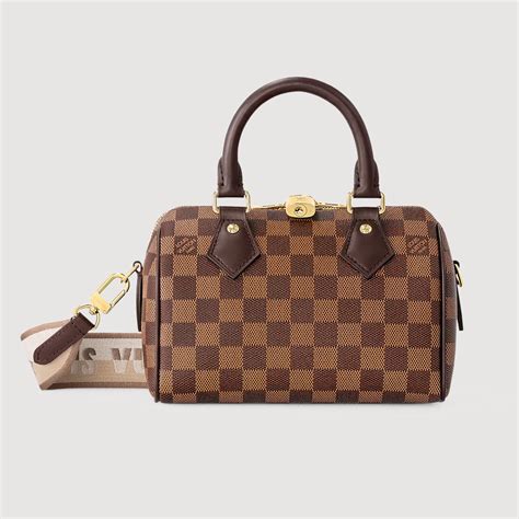 Speedy Bandoulière 20 Damier Ebène Canvas 